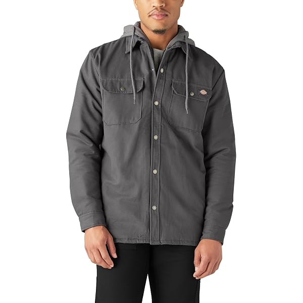Dickies Insulated Twill Eisenhower Jacket Charcoal XL Regular at